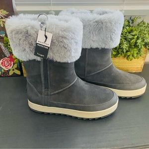 Kookaburra by Ugg Tynlee faux fur grey waterproof boots warm gray new with tag